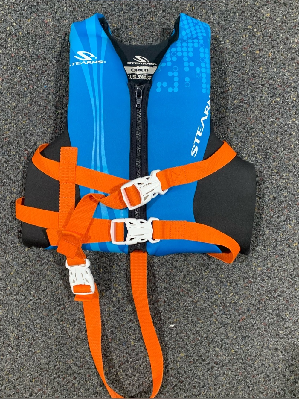 Stearns child size 30 to 50 pounds swim life jacket vest